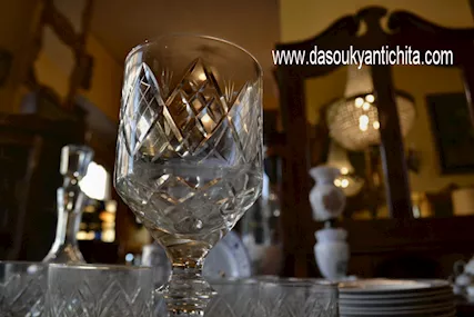 Servizio di bicchieri in cristallo vintage Webb Corbett, modello georgiano - Foto 4