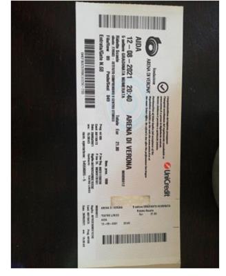 Aida Arena di Verona 12 agosto 2021
