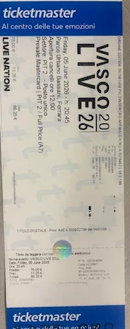Concerto Vasco Rossi - 5 giugno 2026