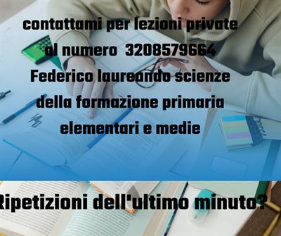 Federico laureando in scienze della formazione primaria