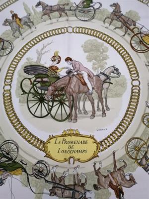Foulard Hermes 1965 la Promenade De Longchamps Originale - Foto 2
