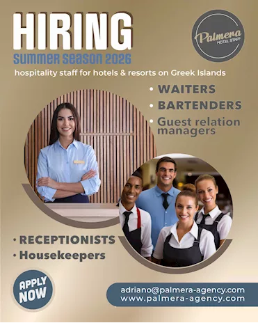 Hotel staff per la Grecia