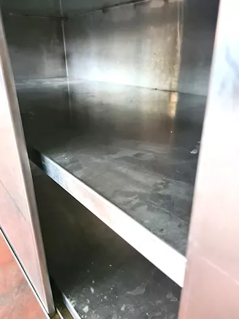 Tavolo armadiato inox da lavoro usato - Foto 3