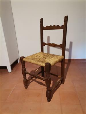  8 sedie impagliate 4 antiche
