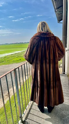 Cappotto pelliccia Visone, taglia xl, ottimo stato - Foto 5