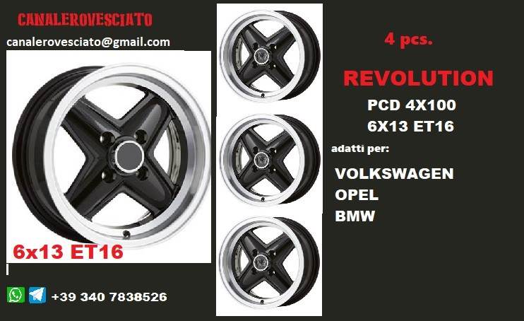 Cerchi revolite 6x 13 et16 4x100 VW Opel BMW