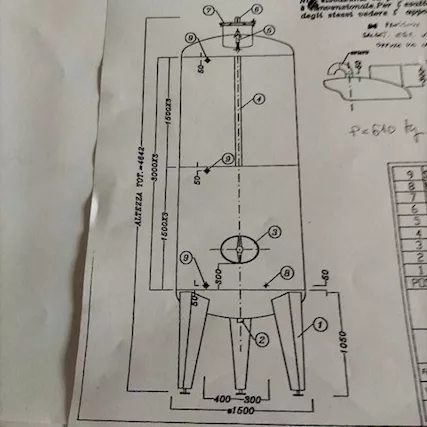 N°9 Serbatoi Inox da HL.60 su Gambe, prezzo affare - Foto 3