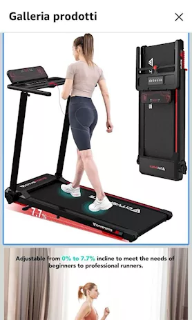 Tapis roulant CITYSPORT elettrico pieghevole salvaspazio