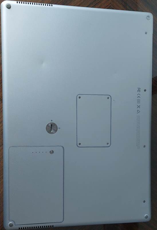 Foto 5Apple Mac PowerBook G4 15 OS X 10.5.8 Leopard, modello PowerBook5