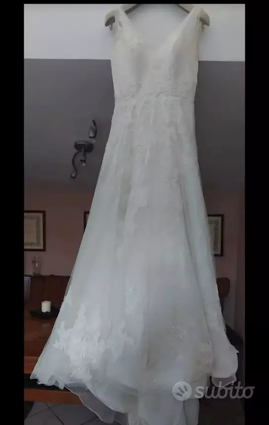 Foto 3Abito da sposa bellissimo, colore bianco, taglia m