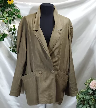 Giacca blazer donna 100% lino Made in Italy - Vintage '80