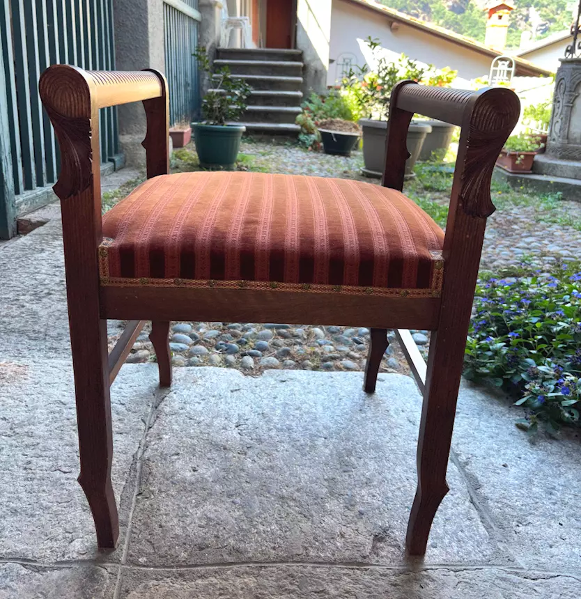 Sgabelli per pianoforte o panca da toeletta, in legno - Foto 3