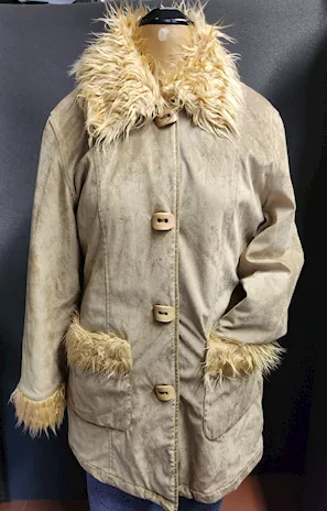 Cappotto eco montone beige