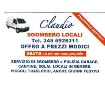Sgombero locali di ogni genere e piccoli trasporti