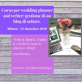 Corso per wedding writer: gestione di blog di settore