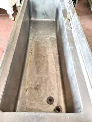 Lavatoio con unico vascone inox usato - Foto 2