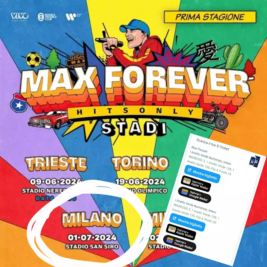 Max Pezzali San Siro