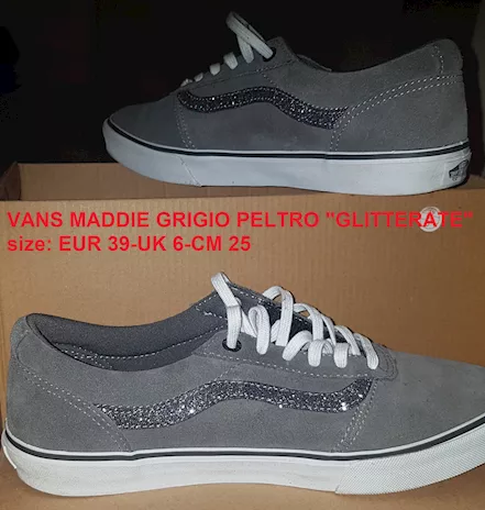 Vans Grigio Piombo Glitterate