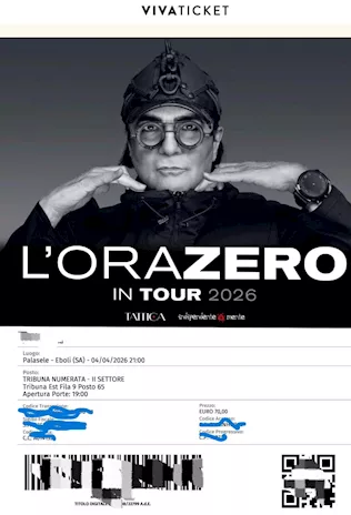 Biglietto Renato Zero Palasele