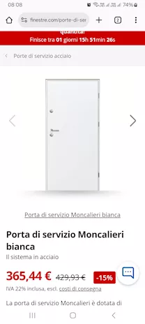 Porta blindata d'ingresso bianco