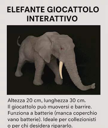 Elefante Giocattolo Interattivo