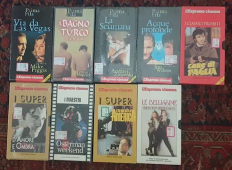 Lotto 9 VHS L'Espresso cinema