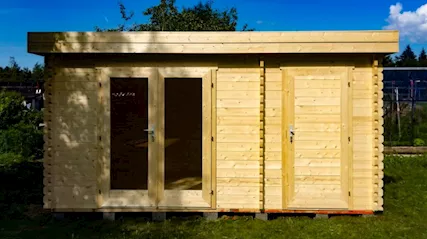 Casetta in Legno 445x300x224h (MQ 13.3) con 2 Locali Spess - Foto 3