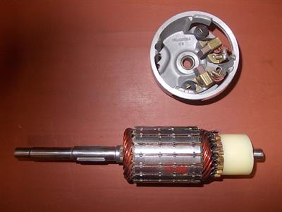 Indotto + spazzole motorino avviamento Fiat 500 D - F - L
