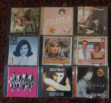 Lotto 9 CD musica italiana Mina Cocciante Zucchero Pausini