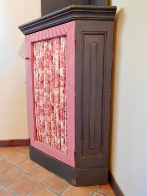 Cantonale antico provenzale metà '800, laccatura originale, colore blu - Foto 3