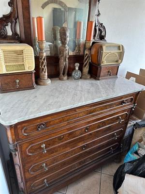 Como con cassettiera in legno e piana in marmo e specchiera - Foto 2