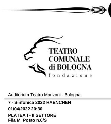 Biglietti musica sinfonica Bologna