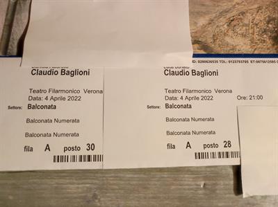 CLAUDIO BAGLIONI - VERONA 04 APRILE 2022