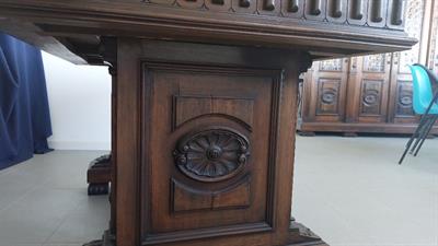 Scrivania notarile per studio, in legno pregiato, in ottime condizioni - Foto 4