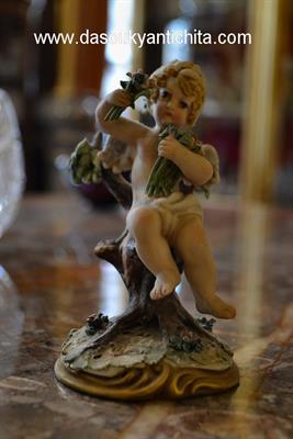Statuina angioletto in porcellana Capodimonte firmato Rori, in ottime condizioni - Anteprima 1