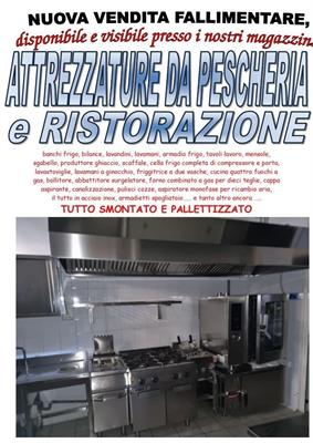 Vendita fallimentare di attrezzatura pescheria e ristorazion