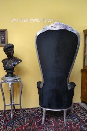 Trono argentato stile Barocco - Foto 4