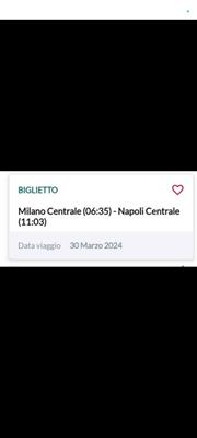 Milano Centrale - Napoli Centrale 30/03/2024