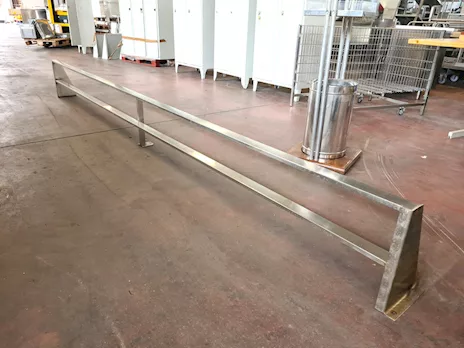 Scaffale/gancera per salumeria usata