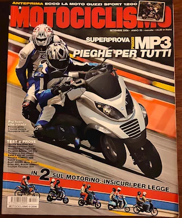 MOTOCICLISMO 09/2006 PIAGGIO MP3 250/BUELL XB9SX LIGHTINING