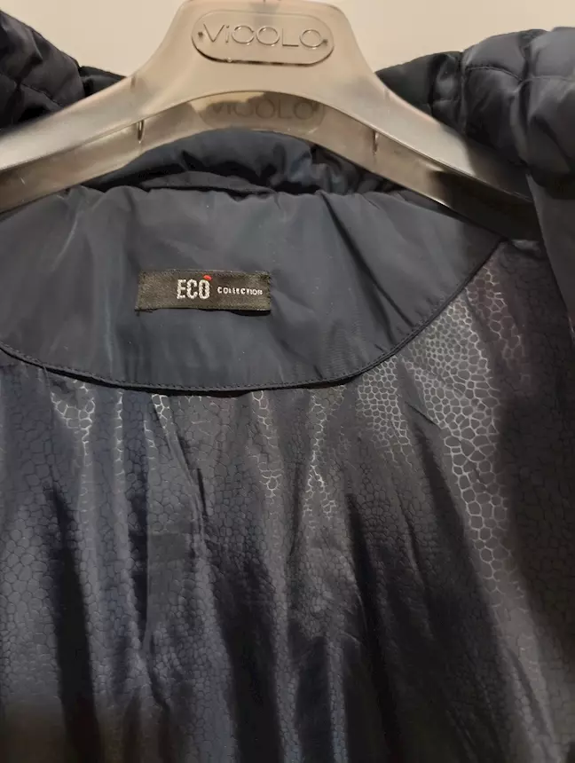 Foto 4Giacca lunga trapuntata da donna XXL nera Eco Collection