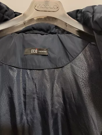 Giacca lunga trapuntata da donna XXL nera Eco Collection - Anteprima 4