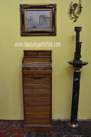 Schedario classificatore a serrandina con piano di scrittura