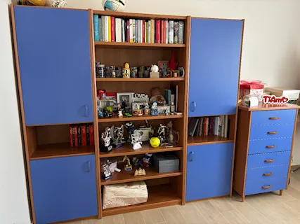 Armadio libreria per stanzetta + cassettiera