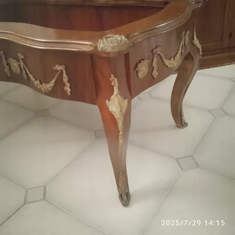 Tavolo - Tavolino da salotto con vetro antico