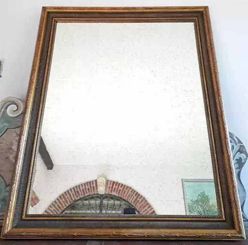 Specchiera in legno e oro antica