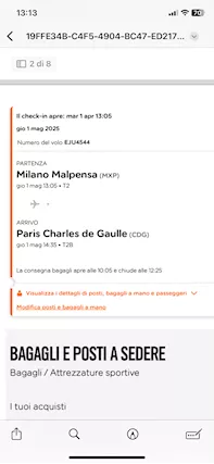 Aereo per Parigi 1/05