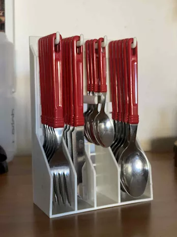 Set di posate da 24 pezzi con appendino