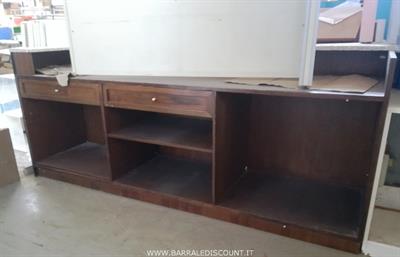 Banco Reception Noce 2099, in legno, in buone condizioni - Foto 3