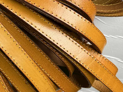 J91 Nastro in pelle a vegetale brandy - Mt. 30